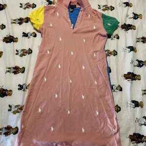 Polo by Ralph Lauren Pink Polo with Blue Accent